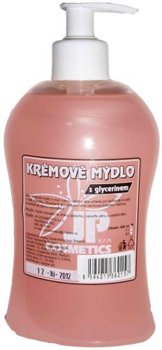 Mýdlo tekuté, JP, růžové, 500 ml, perleťové, s pumpičkou