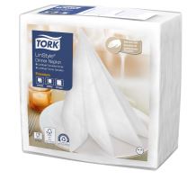 Tork Linstyle® biely obrúsok večera, 39x39cm, 1vrstva, 50ks/bal