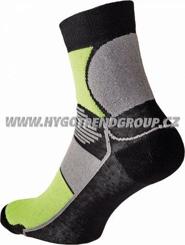 Ponožky KNOXFIELD BASIC černá/žlutá, 43/44
