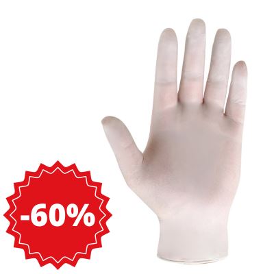 Rukavice latexové vyšetrovacie, vel. L, ľahko pudrované, 100 ks
