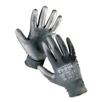 Rukavice pletené BUNTING Black, černý nylon