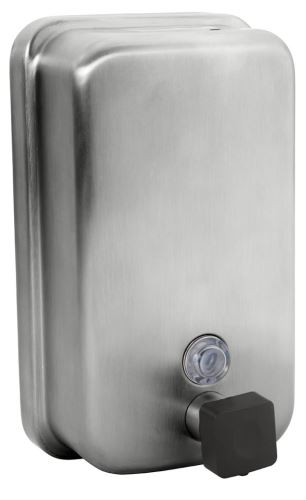 Dávkovač tekutého mydla 850 ml, nerez mat