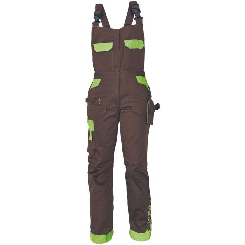 Dámské kalhoty lacl YOWIE, hnědá/zelená