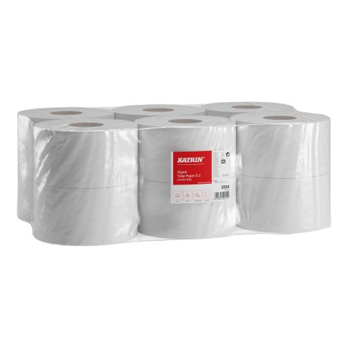 Toaletní papír KATRIN CLASSIC GIGANT, 18 cm/10 cm, 2 vrstvy, bílý, 1 x 12 ks