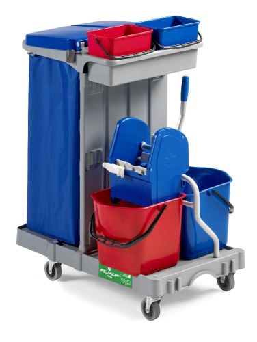 Multivozík ALPHA 1104, 2 x 15L, 4 x 4L, plast, držiak vreca