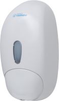Dávkovač tekutého mydla HYGOTRENDY, plast, biely, 900 ml