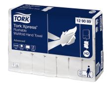 Tork Xpress® Flushable papierové utierky Multifold, biele