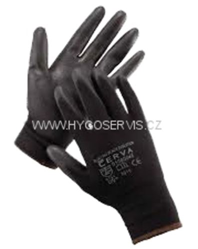 Rukavice pletené BUNTING Black, černý nylon