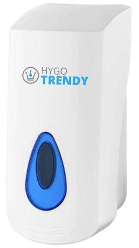 Dávkovač mydla tekutého TRENDY, plast, biely, 400 ml