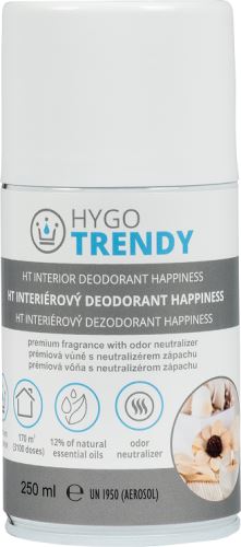 Interiérový dezodorant HYGOTRENDY, náplň do el. osviežovače, Happiness, 250 ml